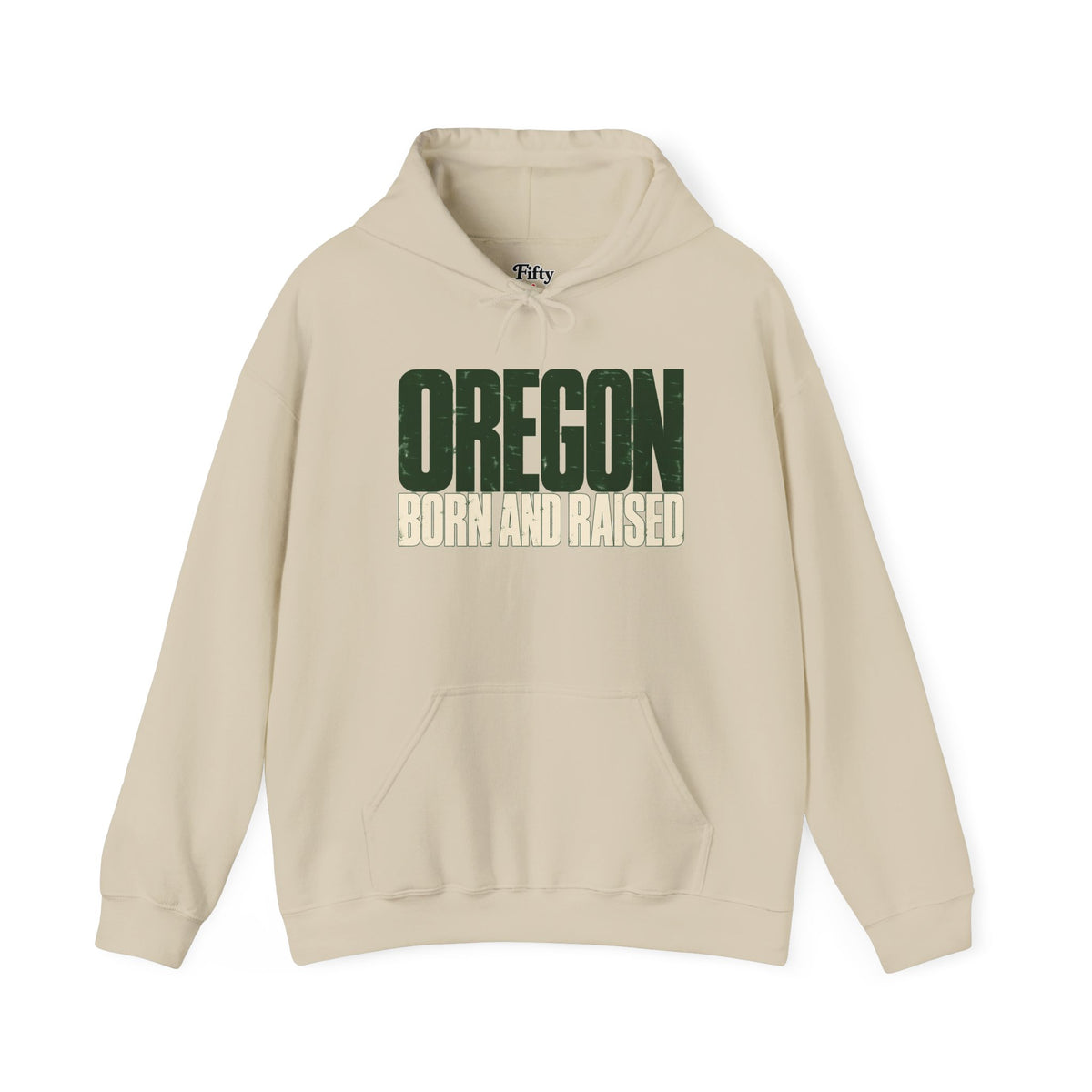 Oregon Born and Raised Streetwear Unisex Hoodie Graphic