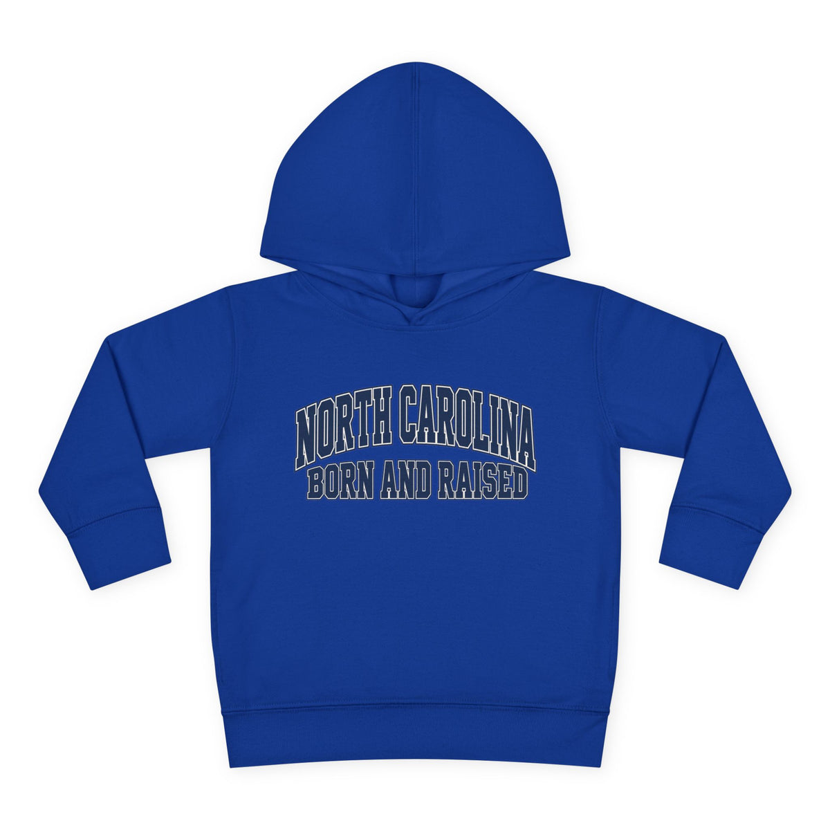 North Carolina Born and Raised Old-School Sportswear Unisex Toddler Pullover Fleece Hoodie
