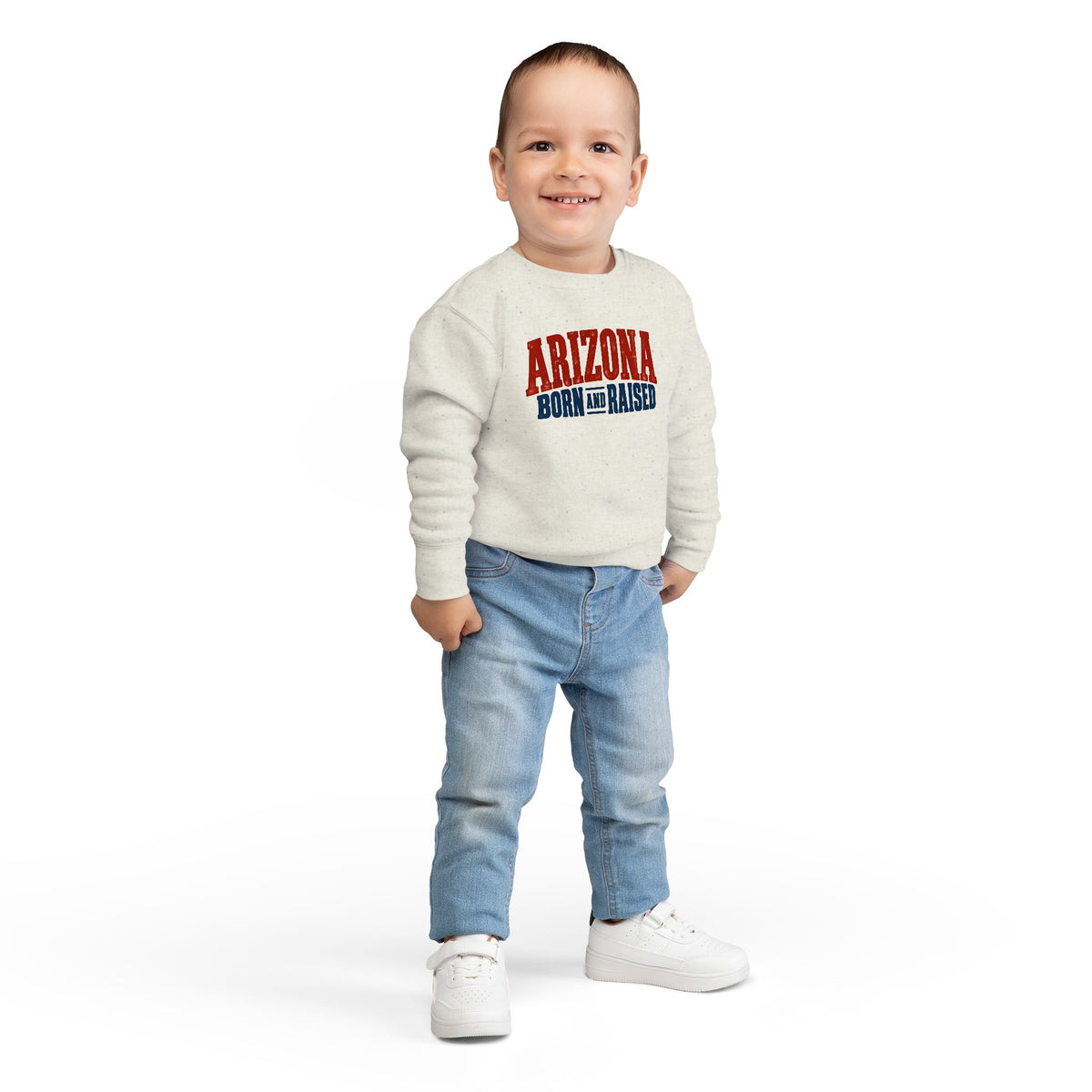 Arizona Born and Raised Classic Souvenir Unisex Toddler Sweatshirt