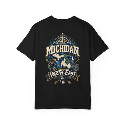 Michigan North East Unisex Comfort Color 1717 Streetwear Graphic Tee