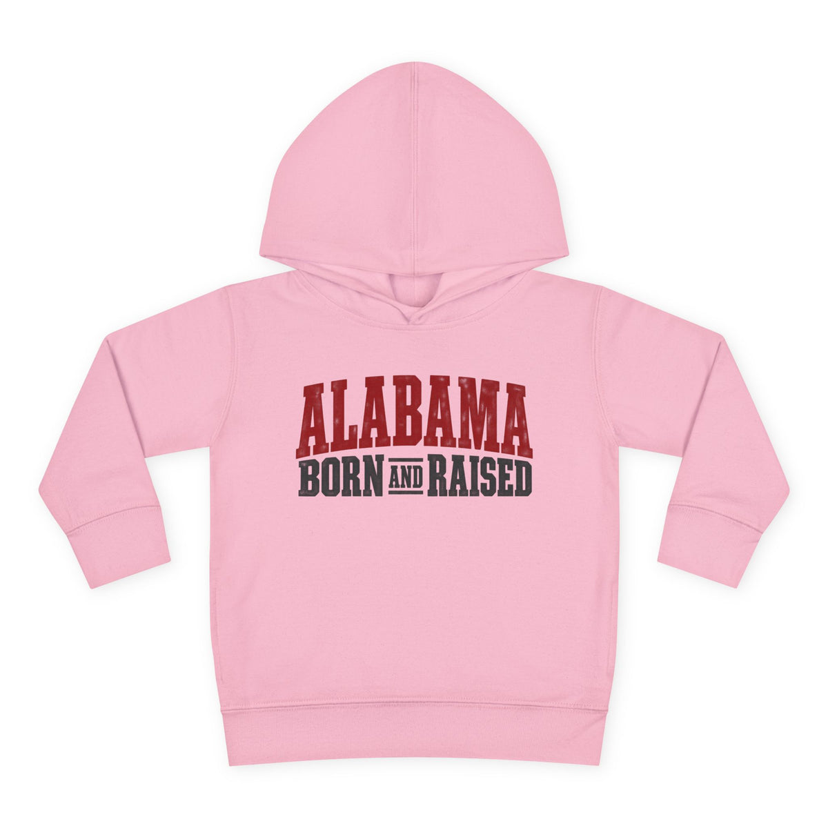 Alabama Born and Raised Rugged Workwear Unisex Toddler Pullover Fleece Hoodie