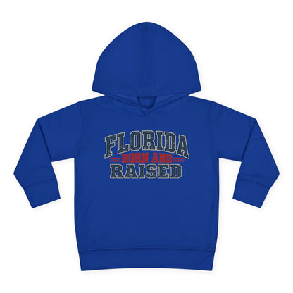 Florida Born and Raised Rustic Americana Unisex Toddler Pullover Fleece Hoodie