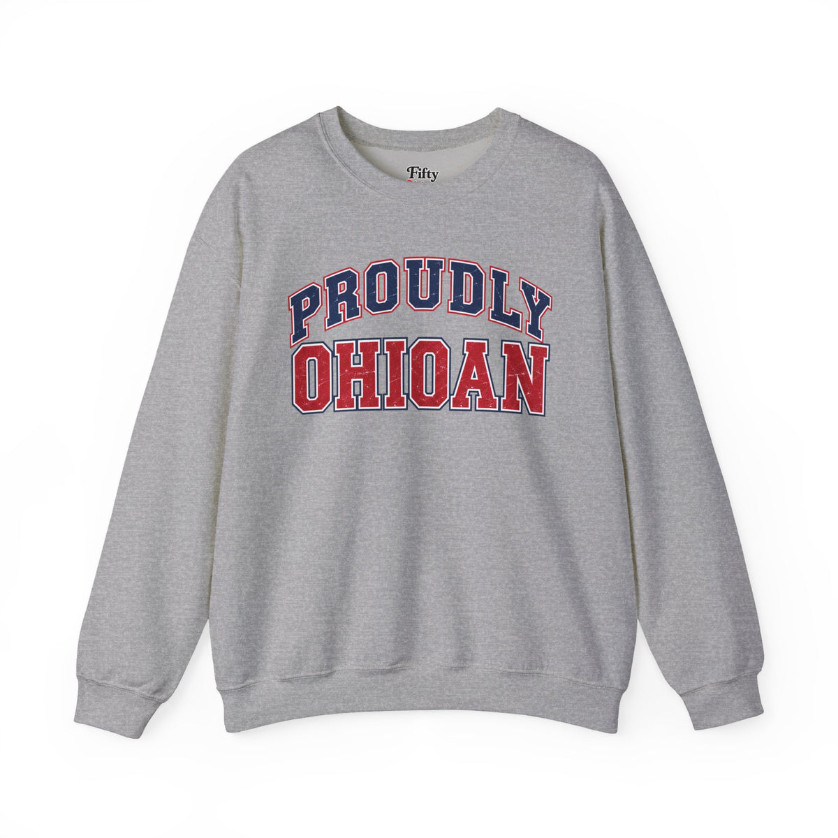 Proudly Ohion Ohio Unisex Crewneck Sweatshirt State Name Graphic