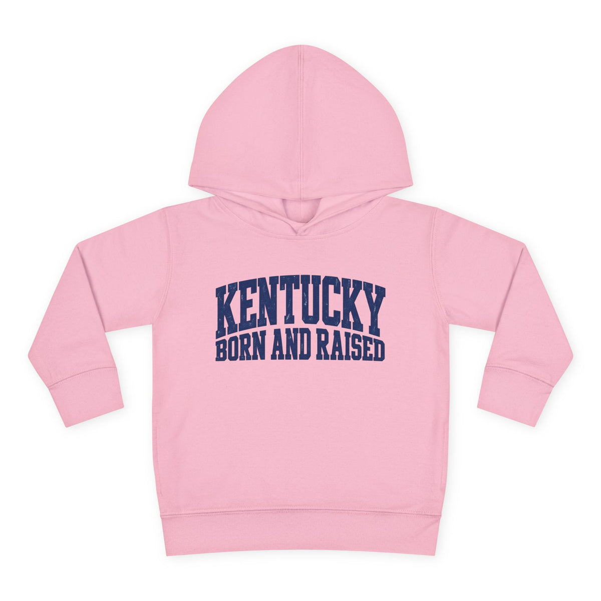 Kentucky Born and Raised Bold Athletic Unisex Toddler Pullover Fleece Hoodie
