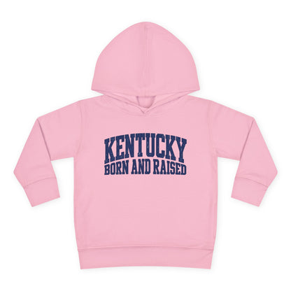 Kentucky Born and Raised Bold Athletic Unisex Toddler Pullover Fleece Hoodie