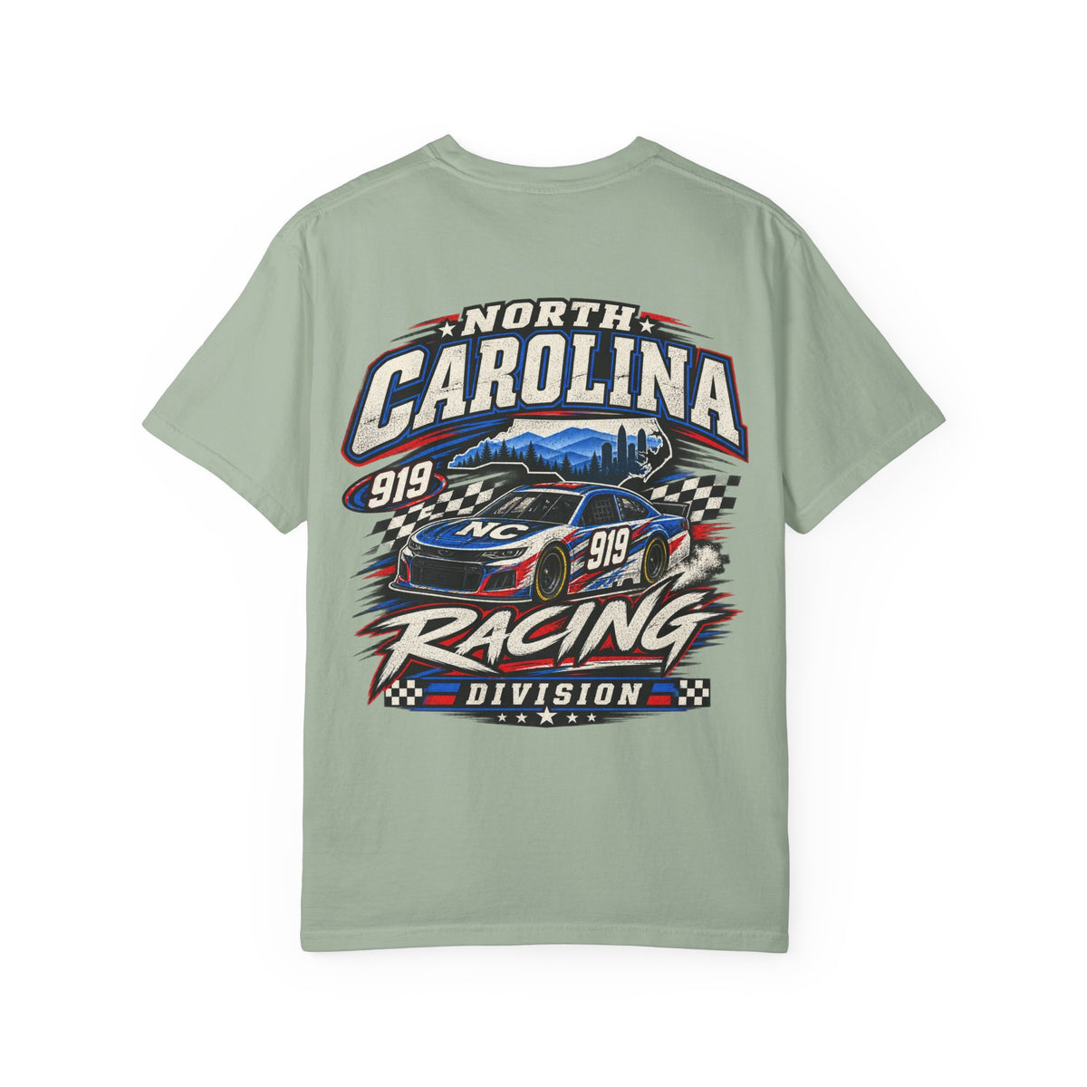 North Carolina Racing Division Unisex Comfort Color 1717 Streetwear Graphic Tee