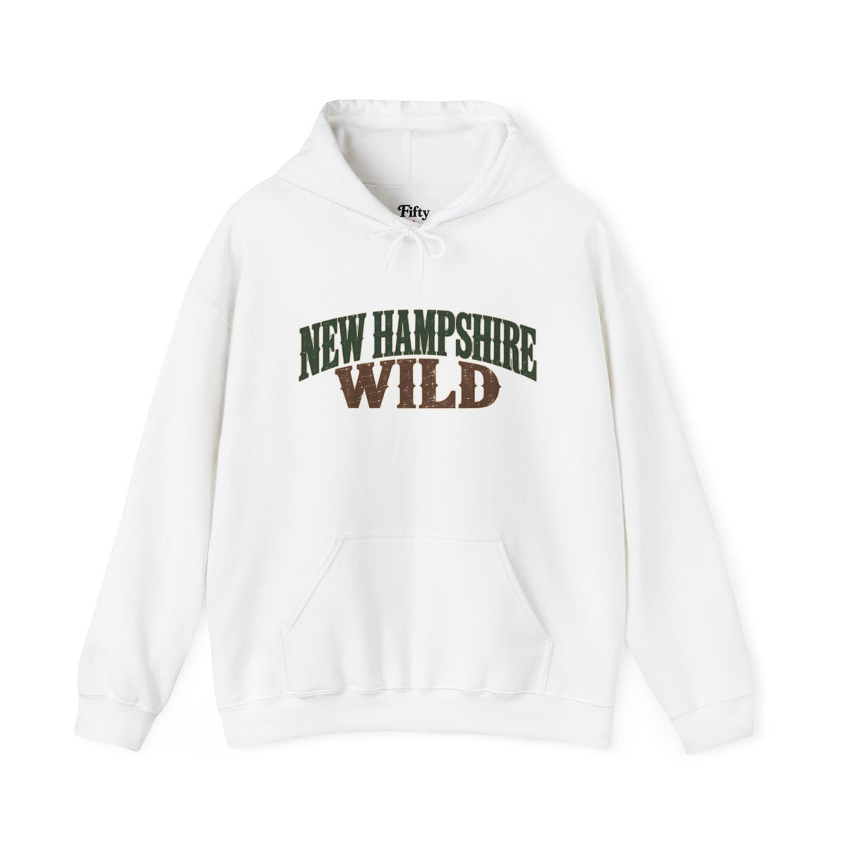 New Hampshire Wild Unisex Hoodie State Name Graphic