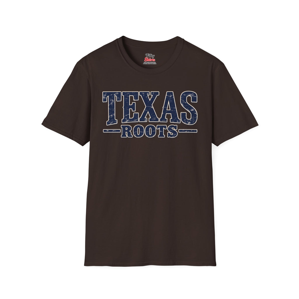 Texas Roots Unisex Softstyle T Shirt State Name Graphic Tee