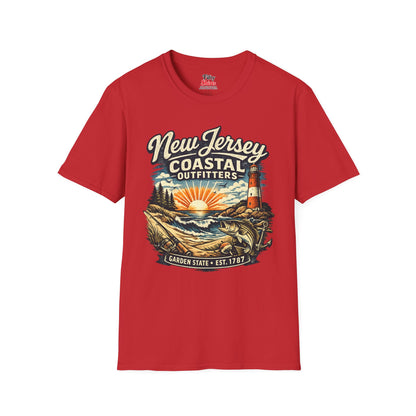 New Jersey Coastal Outfitters Unisex Softstyle T Shirt State Pride Graphic Tee Collections FS03