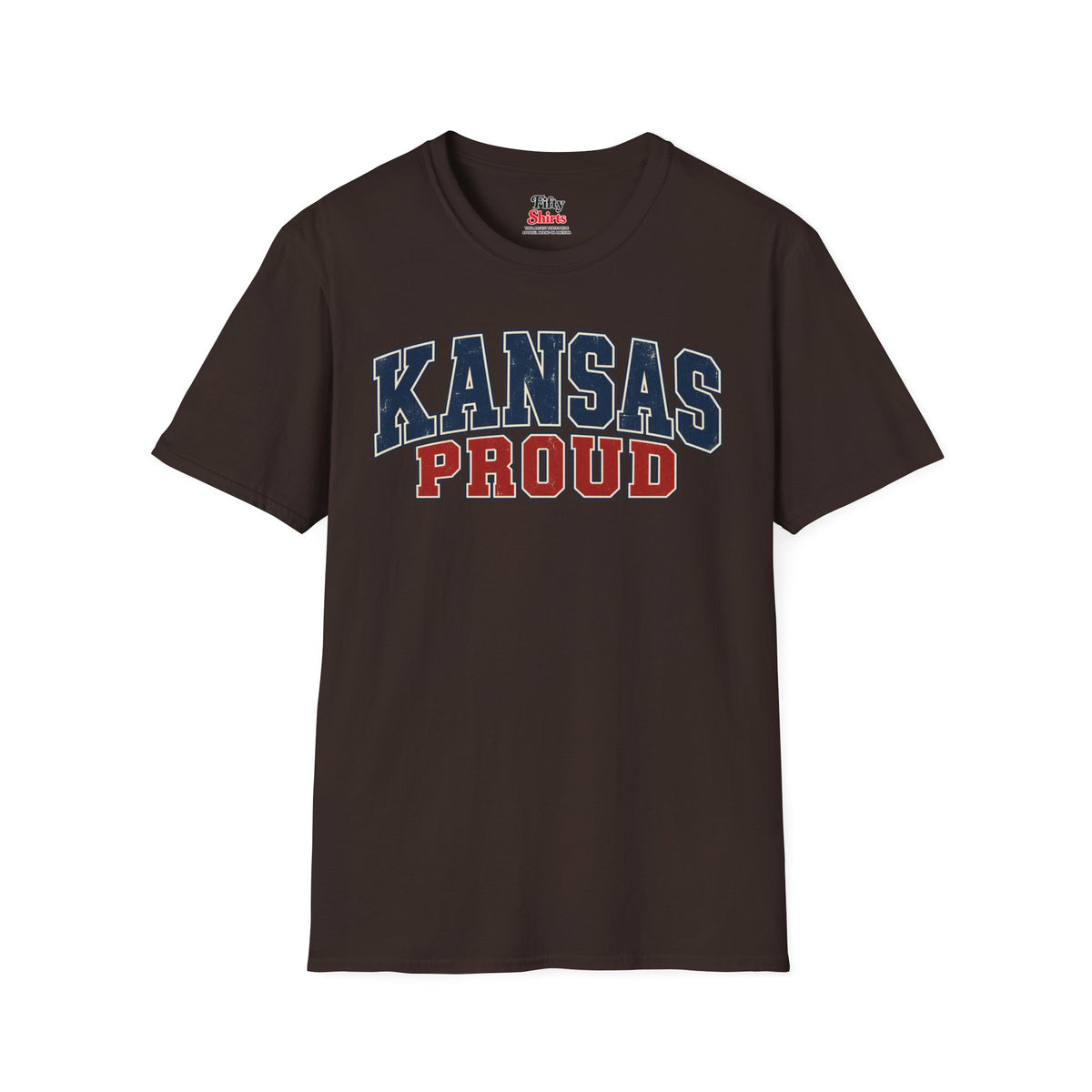 Kansas Proud Unisex Softstyle T Shirt State Name Graphic Tee