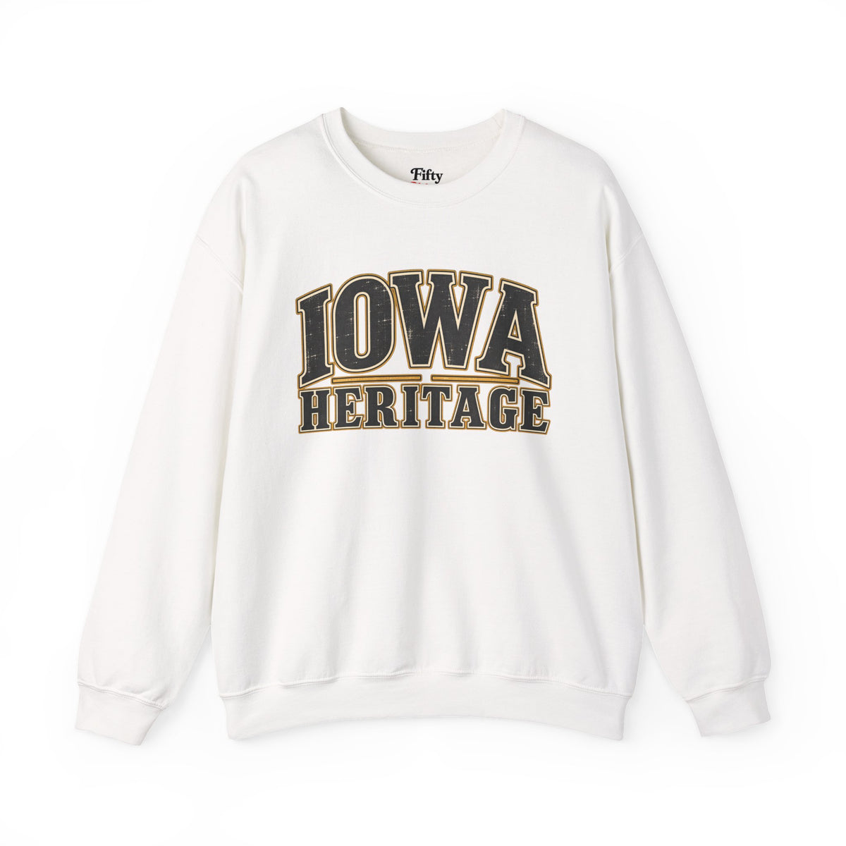 Iowa Heritage Unisex Crewneck Sweatshirt State Name Graphic