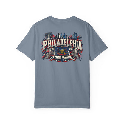 Philadelphia Pennsylvania Unisex Comfort Color 1717 Streetwear Graphic Tee