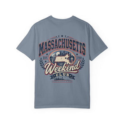 Massachusetts Weekend Club Unisex Comfort Color 1717 Streetwear Graphic Tee
