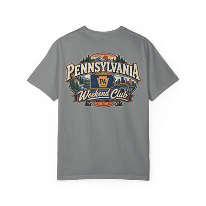 Pennsylvania Weekend Club Unisex Comfort Color 1717 Streetwear Graphic Tee