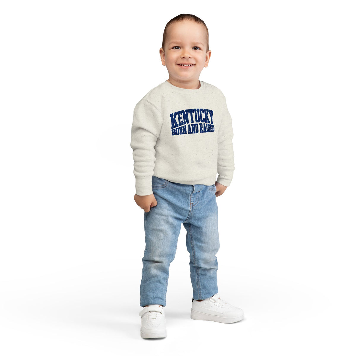 Kentucky Born and Raised Bold Athletic Unisex Toddler Sweatshirt