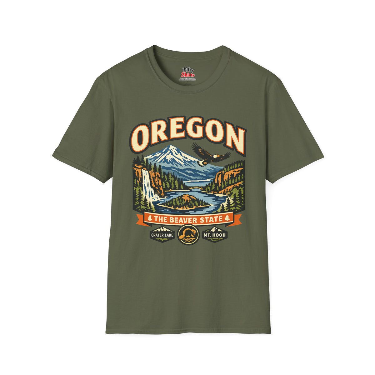 Oregon Beaver State Adventure Unisex Softstyle T Shirt State Pride Graphic Tee Collections FS03