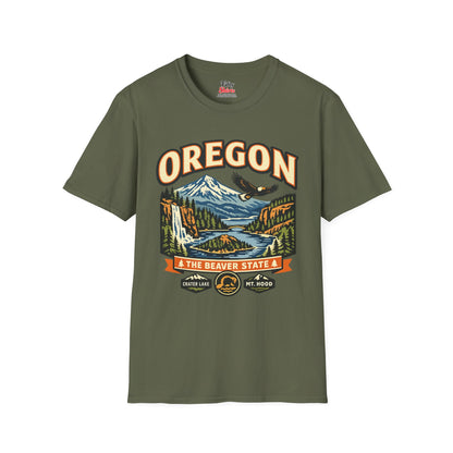 Oregon Beaver State Adventure Unisex Softstyle T Shirt State Pride Graphic Tee Collections FS03