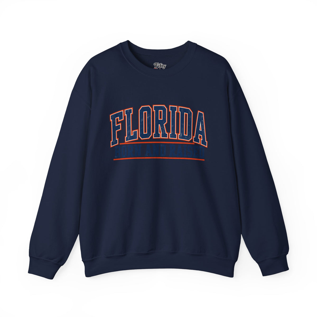Florida Born and Raised Old-School Athletic Unisex Sweatshirt Graphic