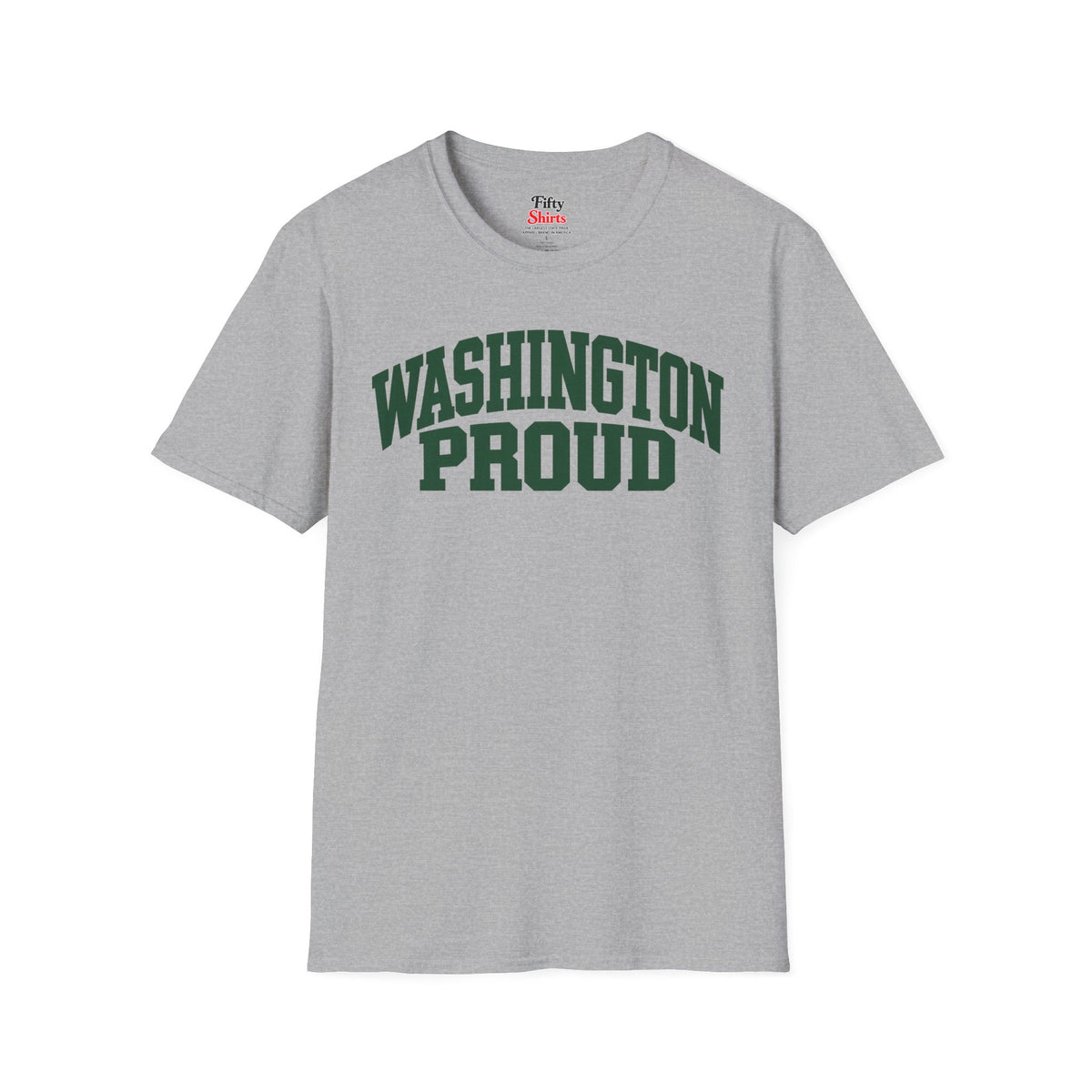 Washington Proud Unisex Softstyle T Shirt State Name Graphic Tee