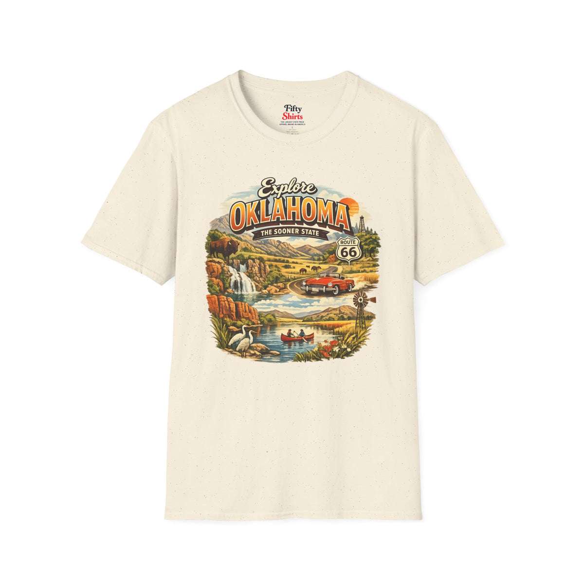 Explore Oklahoma Unisex Softstyle T Shirt State Pride Graphic Tee Collections FS03