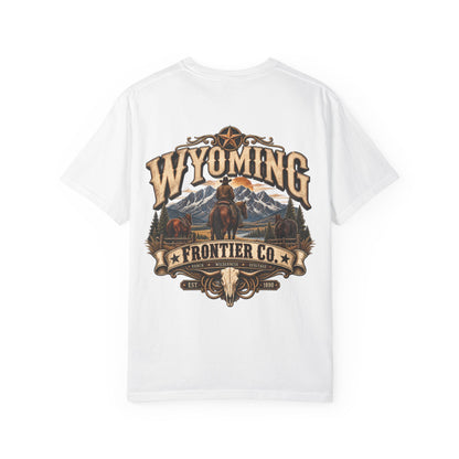 Wyoming Frontier Co. Unisex Comfort Color 1717 Streetwear Graphic Tee