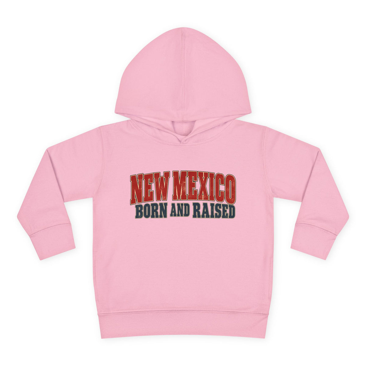 New Mexico Born and Raised Vintage Americana Unisex Toddler Pullover Fleece Hoodie