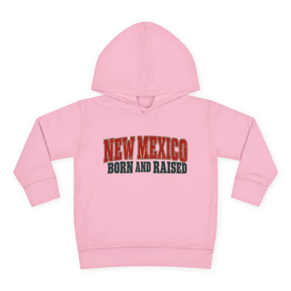New Mexico Born and Raised Vintage Americana Unisex Toddler Pullover Fleece Hoodie