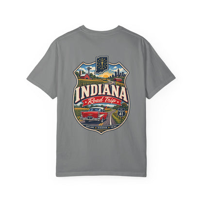 Indiana Road Trip Unisex Comfort Color 1717 Streetwear Graphic Tee