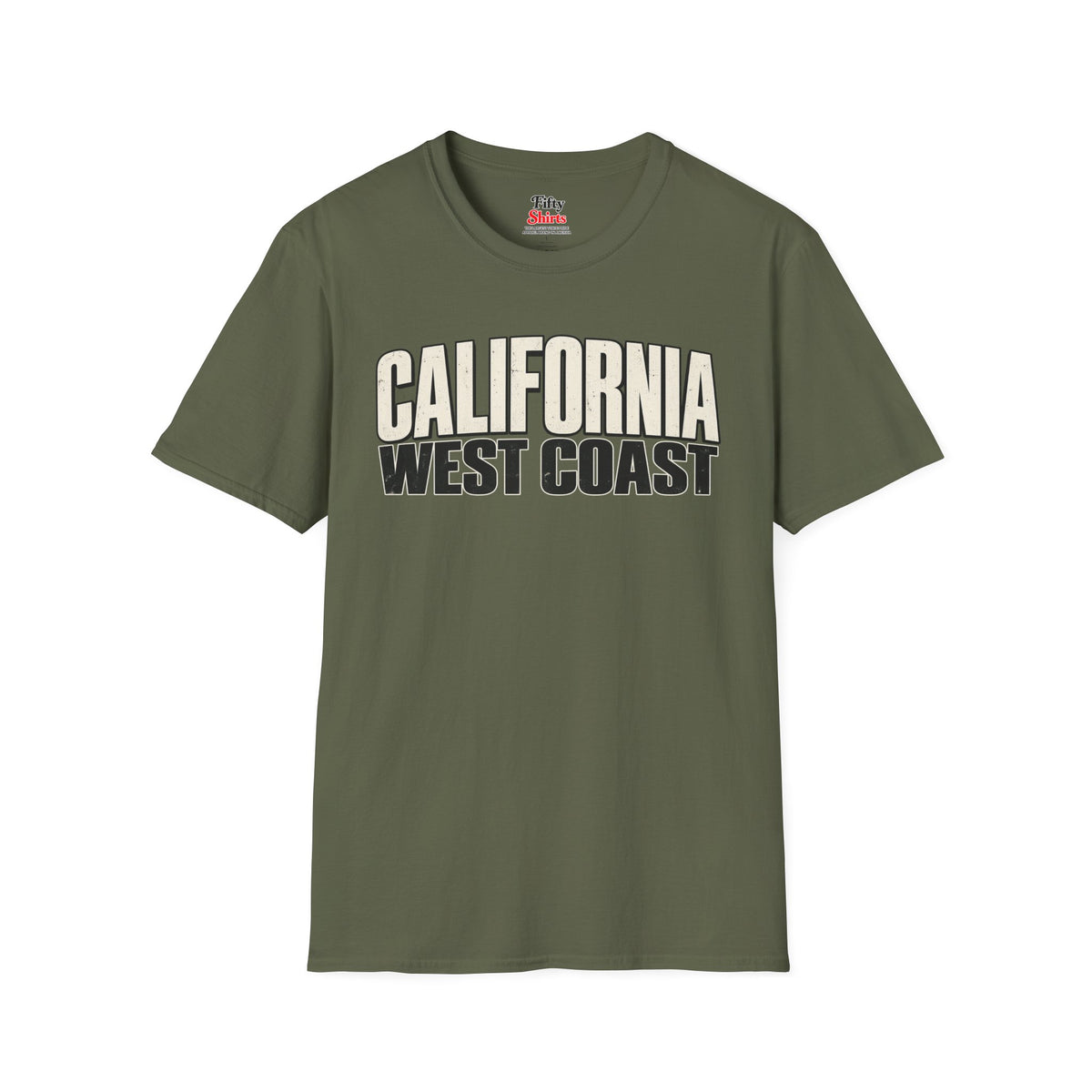 California West Coast Unisex Softstyle T Shirt State Name Graphic Tee