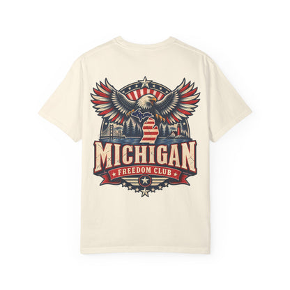 Michigan Freedom Club Unisex Comfort Color 1717 Streetwear Graphic Tee