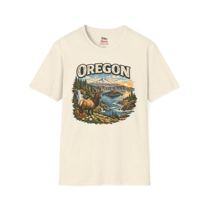 Oregon Wildlife Unisex Softstyle T Shirt State Pride Graphic Tee Collections FS03