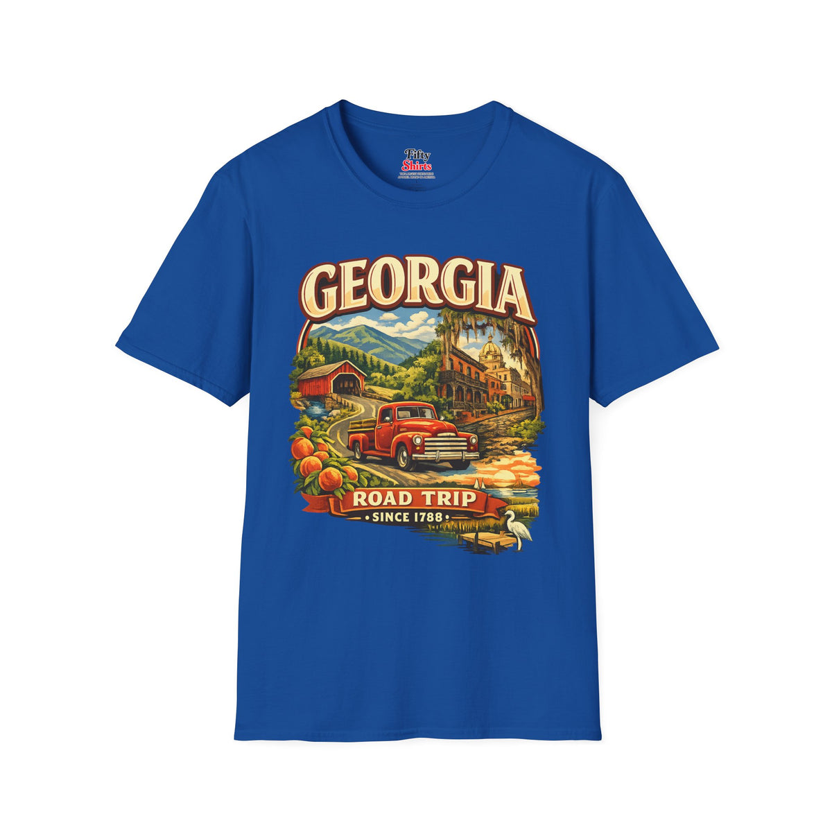 Georgia Road Trip Unisex Softstyle T Shirt State Pride Graphic Tee Collections FS03