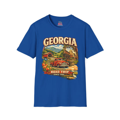 Georgia Road Trip Unisex Softstyle T Shirt State Pride Graphic Tee Collections FS03