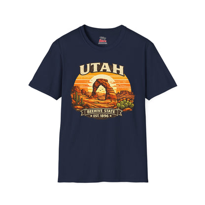 Utah Desert Sunset Unisex Softstyle T Shirt State Pride Graphic Tee Collections FS03