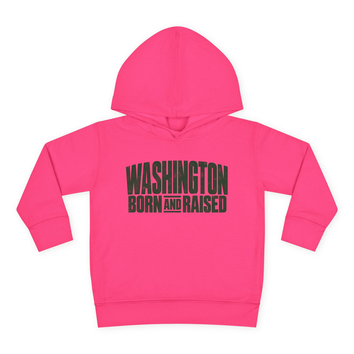 Washington Born and Raised Bold Streetwear Unisex Toddler Pullover Fleece Hoodie