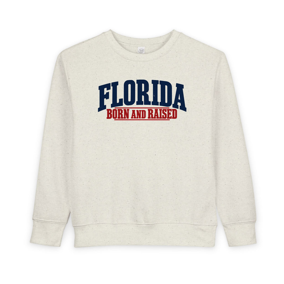 Florida Born and Raised Classic Americana Unisex Toddler Sweatshirt