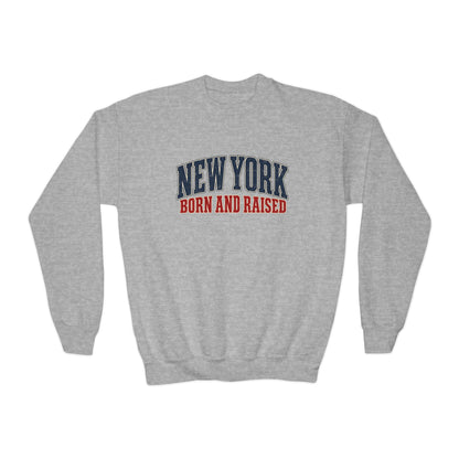 New York Born and Raised Classic Heritage Unisex Crewneck Sweatshirt Graphic