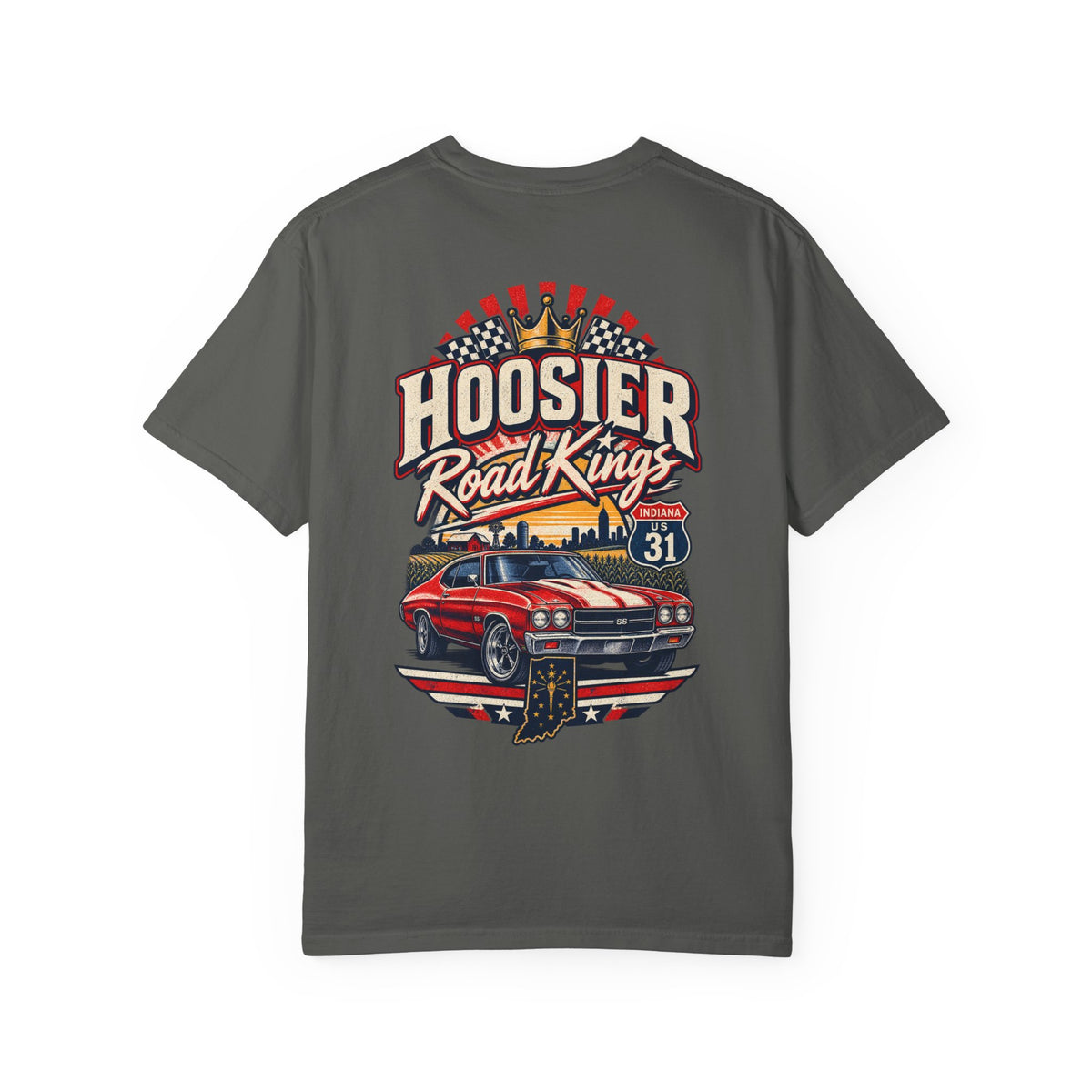 Indiana Hoosier Road Kings Unisex Comfort Color 1717 Streetwear Graphic Tee