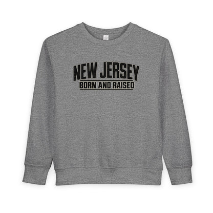 New Jersey Born and Raised Modern Streetwear Unisex Toddler Sweatshirt