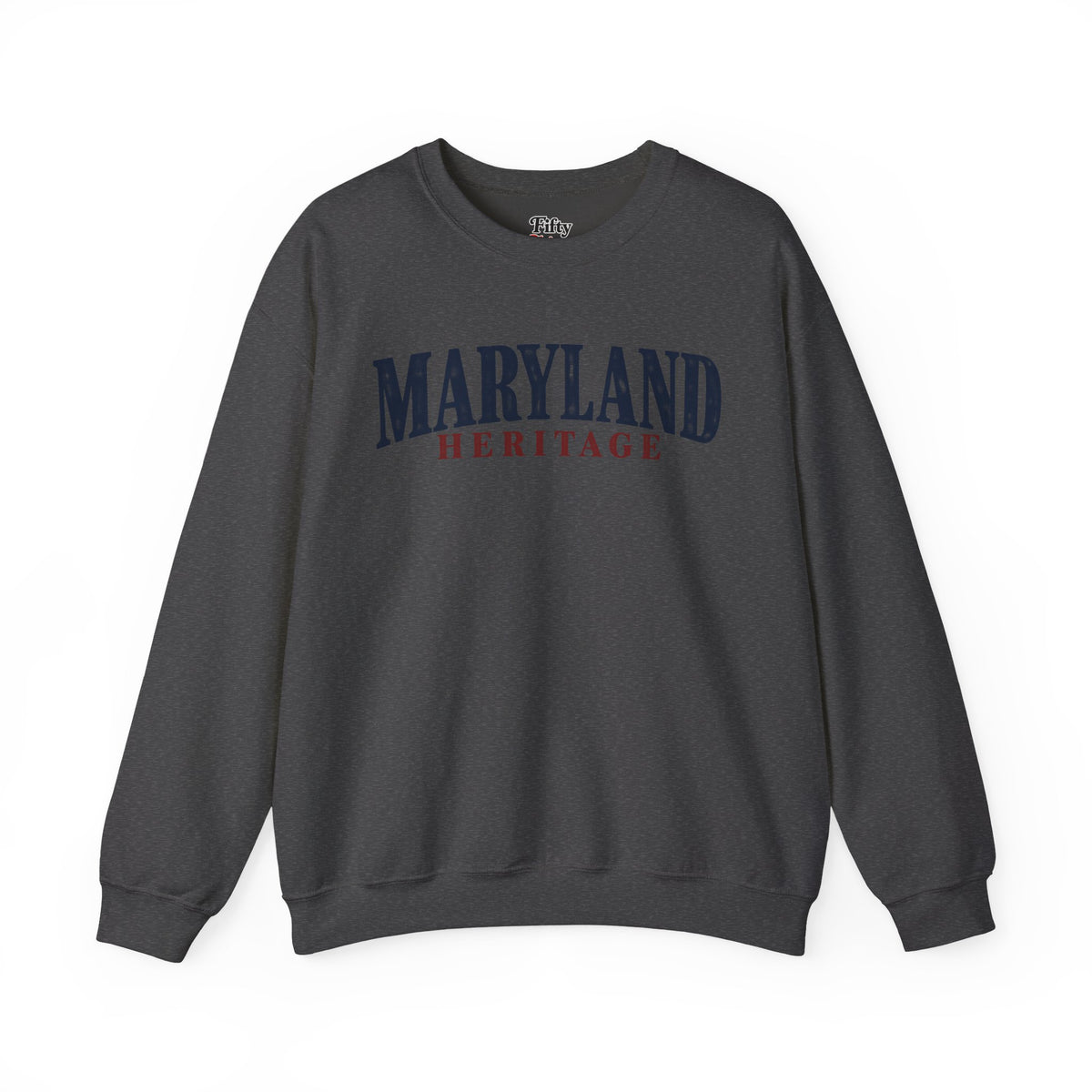 Maryland Heritage Unisex Crewneck Sweatshirt State Name Graphic