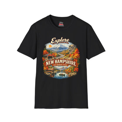 Explore New Hampshire Unisex Softstyle T Shirt State Pride Graphic Tee Collections FS03