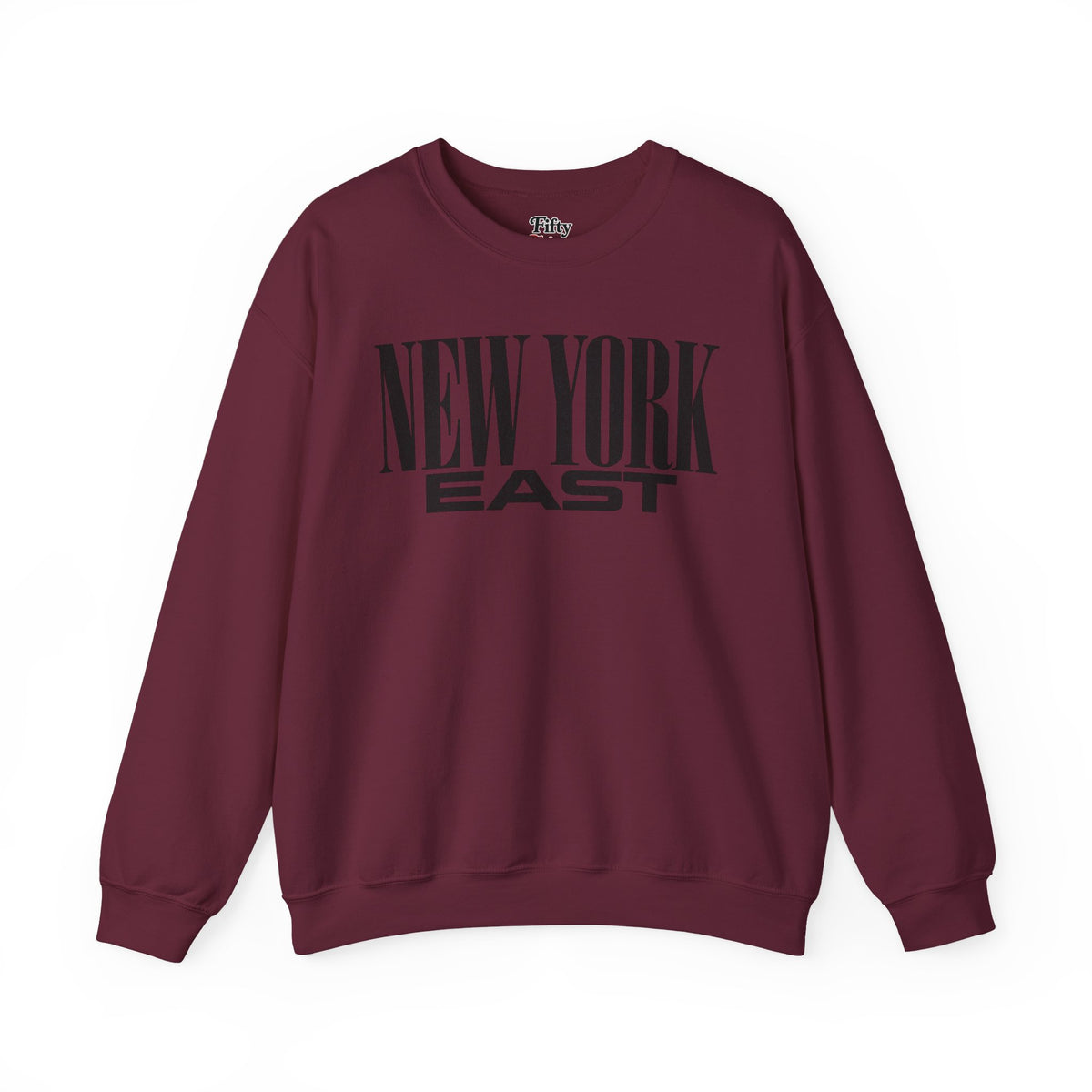 New York East Unisex Crewneck Sweatshirt State Name Graphic