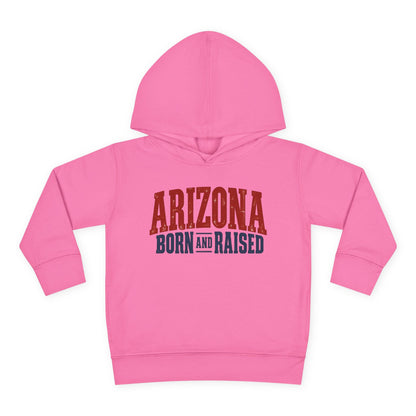 Arizona Born and Raised Classic Souvenir Unisex Toddler Pullover Fleece Hoodie