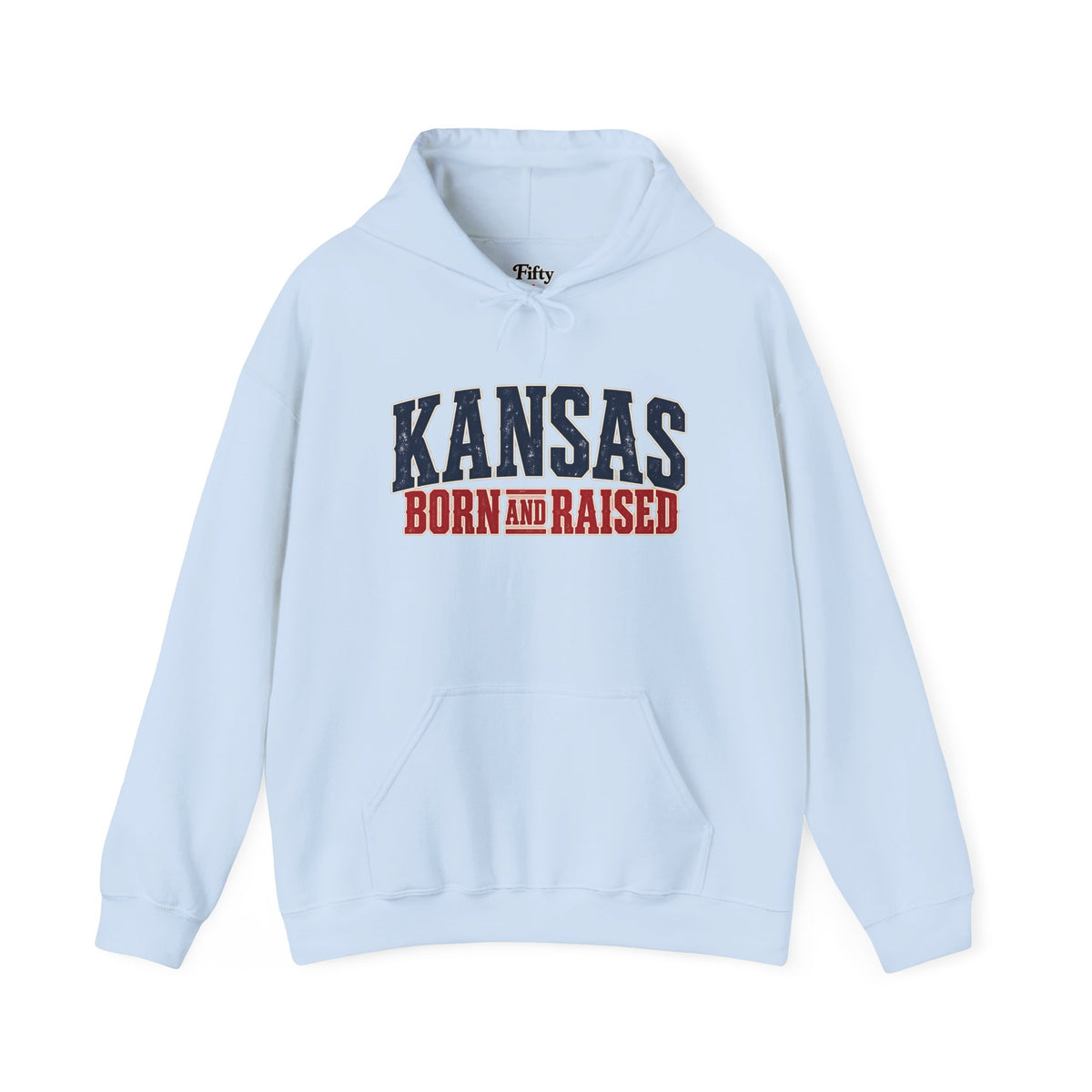 Kansas Born and Raised Western Heritage Unisex Hoodie Graphic