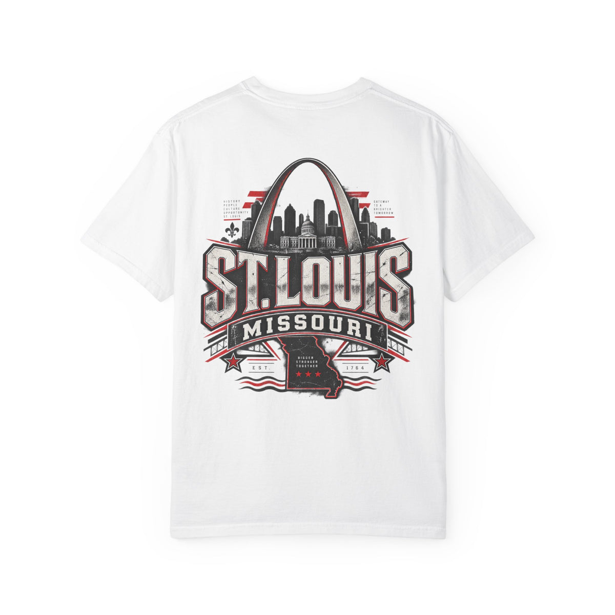 St. Louis Missouri Unisex Comfort Color 1717 Streetwear Graphic Tee