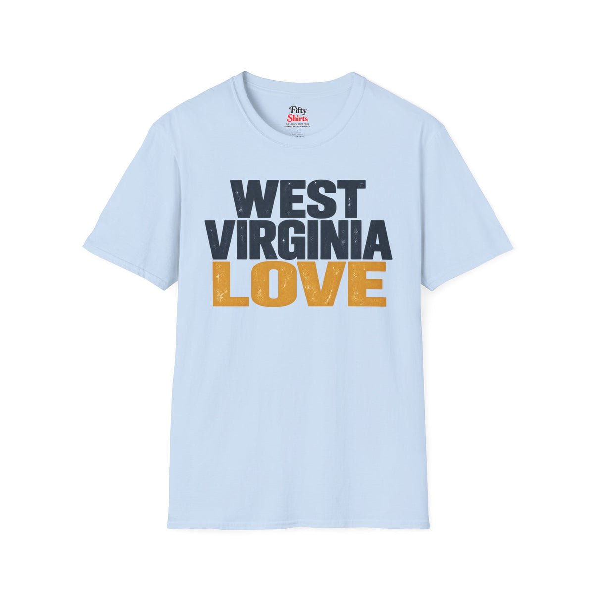 West Virginia Love Unisex Softstyle T Shirt State Name Graphic Tee