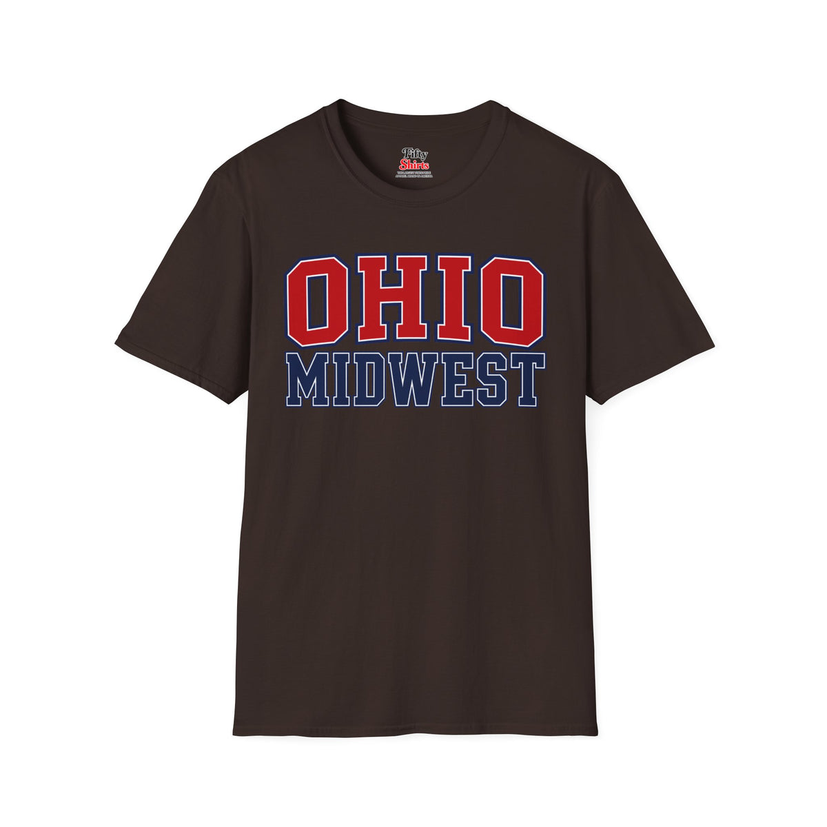 Ohio Midwest Unisex Softstyle T Shirt State Name Graphic Tee