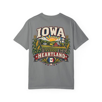 Iowa Heartland Unisex Comfort Color 1717 Streetwear Graphic Tee
