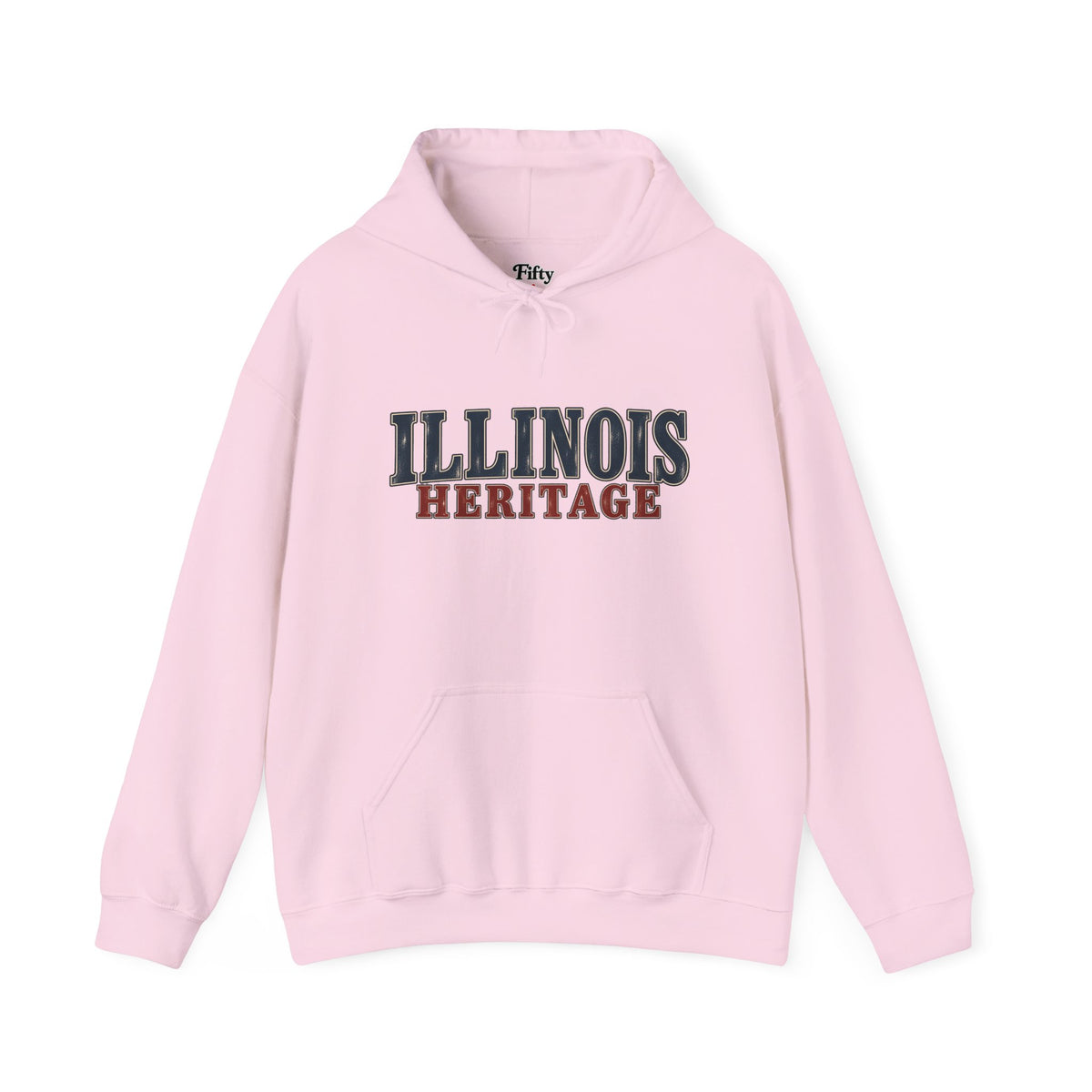Illinois Heritage Unisex Hoodie State Name Graphic