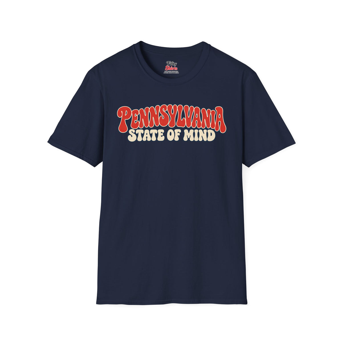 Pennsylvania State of Mind Unisex Softstyle T Shirt State Name Graphic Tee